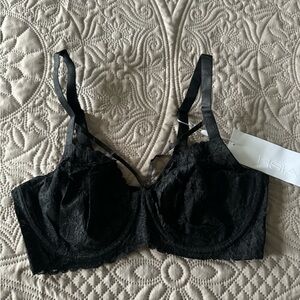 Elegant Black Lace Bra